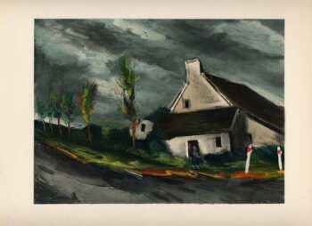 Vlaminck Lithograph 37, Near Beaumont sur Sarthe