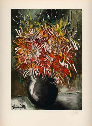 Vlaminck Lithograph 41, China Asters 1958