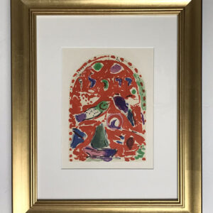 Chagall framed Lithograph Sketch for Zebulun