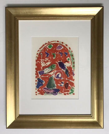 Chagall framed Lithograph Sketch for Zebulun