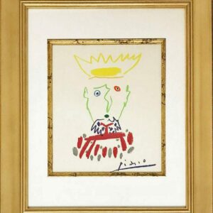Framed Papblo Picasso lithograph King of the south 4, 1968