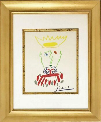 Picasso Framed Lithograph 21 King of the south-4