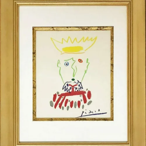 Picasso Framed Lithograph 21 King of the south-4