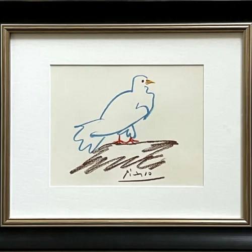 Picasso Framed Lithograph 59 Verwidwete Dove