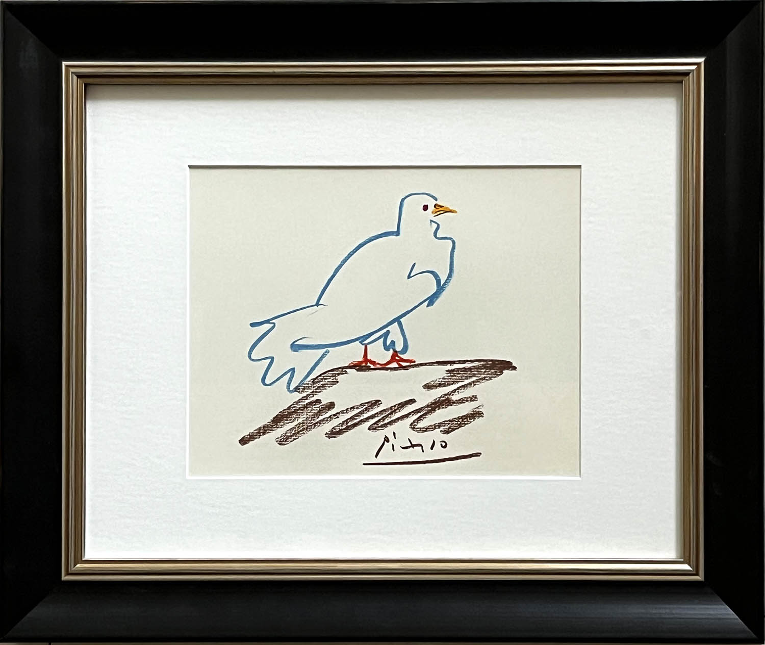 Picasso Framed Lithograph 59 Verwidwete Dove