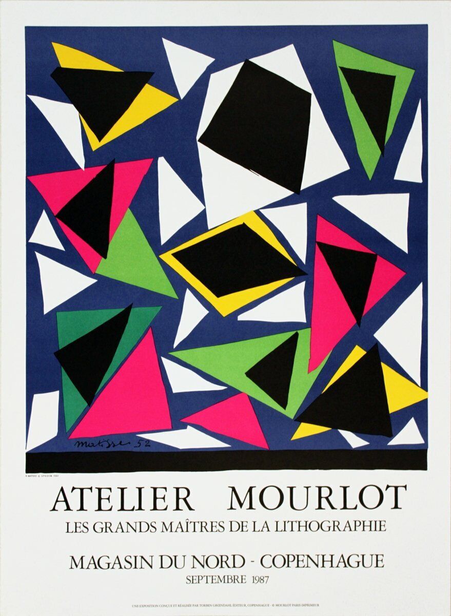 Matisse Lithograph 45 Exposition d affiches 1959