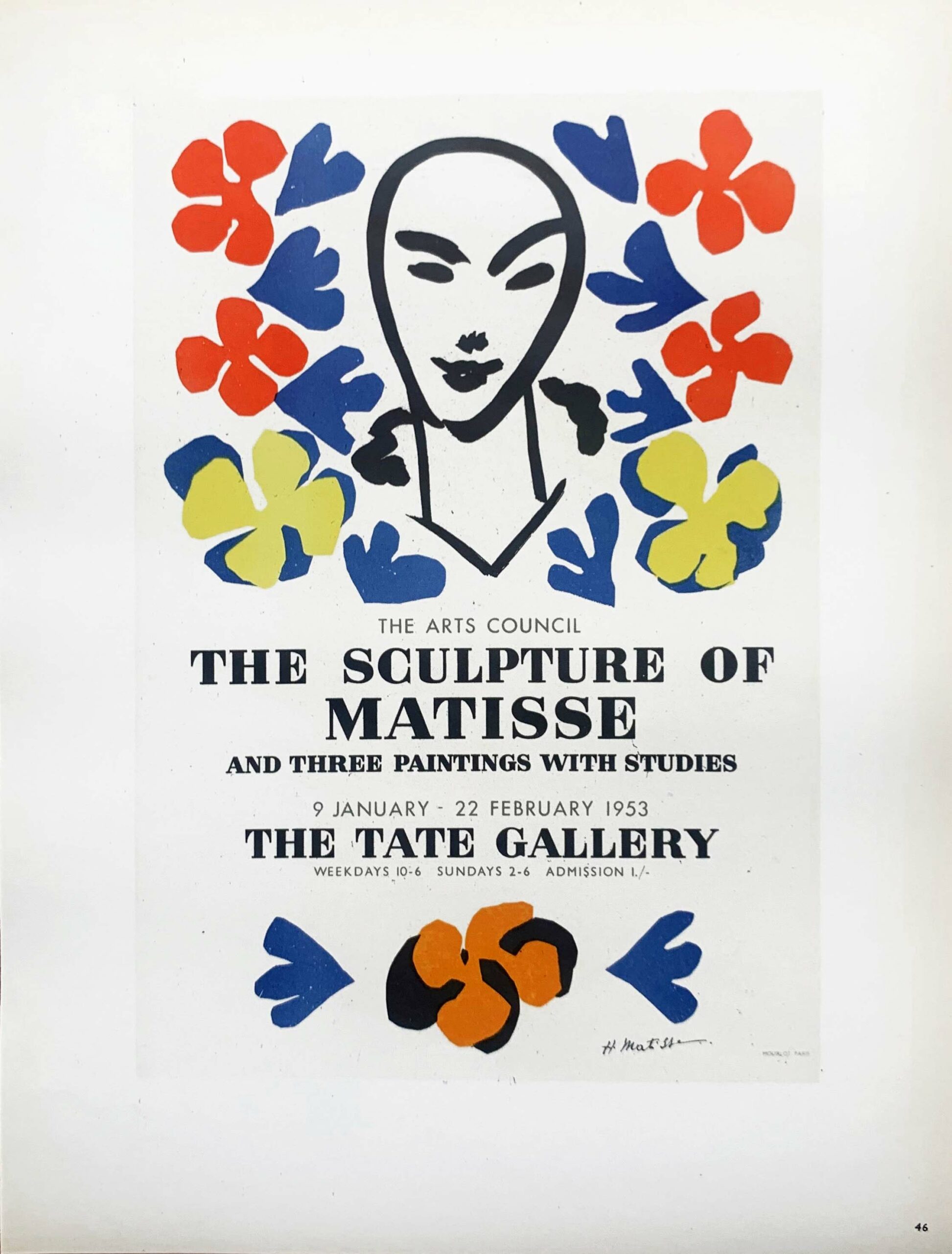 Matisse Lithograph 46 The Sculpture of Matisse