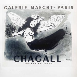 Chagall lithograph 14 Oeuvres Recentes Art in poster