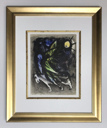 Chagall Framed Lithograph vol 1 L'ange 1960