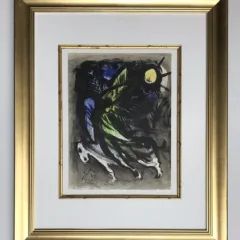 Chagall Framed Lithograph vol 1 L'ange 1960