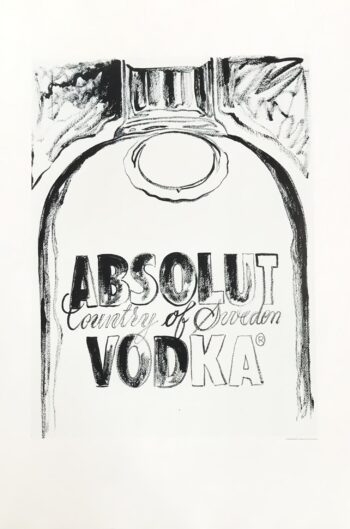 1999 Andy Warhol print Pop Art Absolute Vodka 7