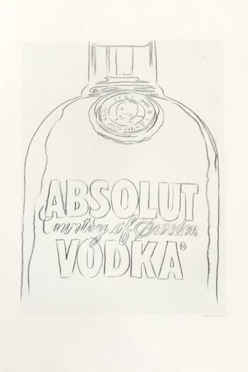 1999 Andy Warhol print Pop Art Absolute Vodka 8