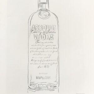1999 Andy Warhol print Pop Art Absolute Vodka 9