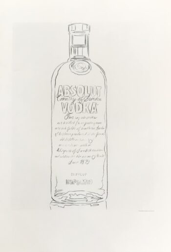 1999 Andy Warhol print Pop Art Absolute Vodka 9