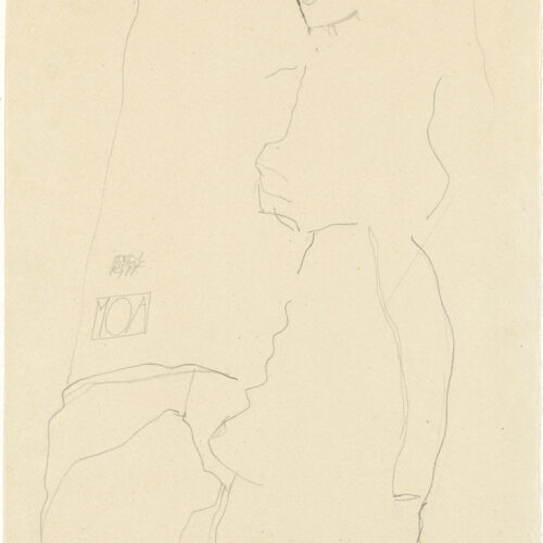 1968 Egon Schiele Lithograph 23 - The dancer Moa