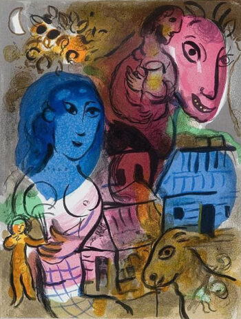 Chagall Original Lithograph , XX siecle 1969