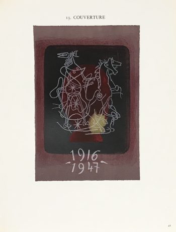 braque lithograph, Helio 1916-1917
