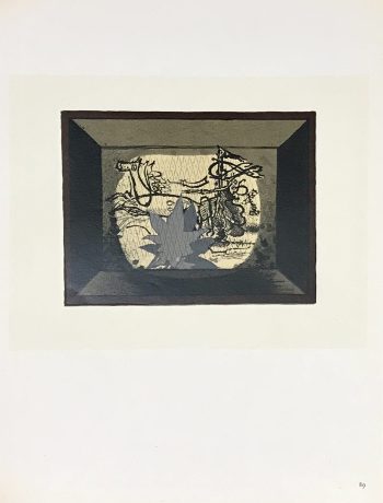 Braque lithograph le char 3 printed by mourlot 1963