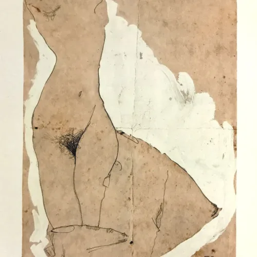 1968 Egon Schiele Lithograph 24 - Female torso