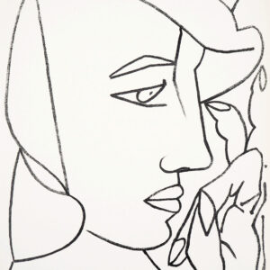 Francoise Gilot Lithograph 1,0 Woman from profile 1951