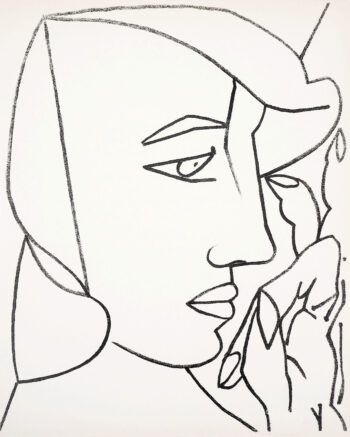 Francoise Gilot Lithograph 1,0 Woman from profile 1951