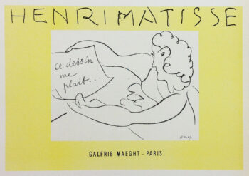 Matisse Lithograph 38 ,Exposition de dessins 1969
