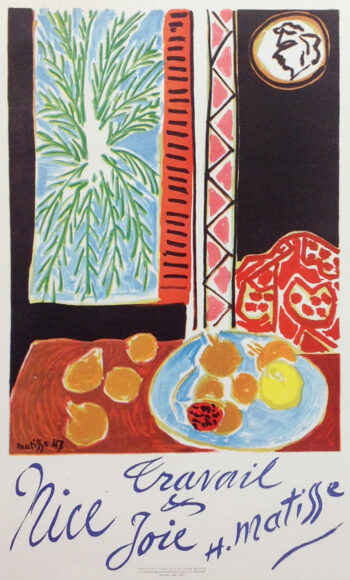 Matisse Lithograph 40 Travail et joie Mourlot 1969