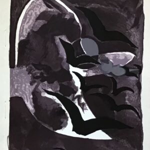 1964 Georges Braque Original Lithograph Les oiseaux de nuit