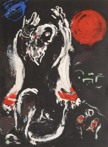 1956 Verve Chagall Original Lithograph Isaiah