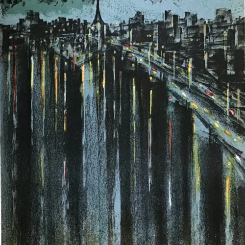 1964 Richard Florsheim Original Lithograph La Seine de Paris