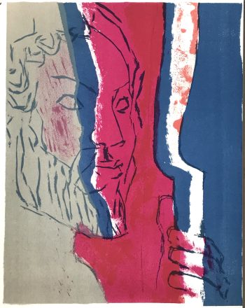 1969 Paul Guiramand Original Lithograph Untitled V1-9