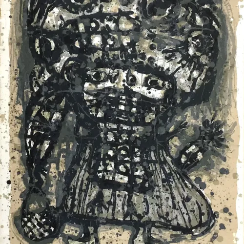 1964 Akira Kito Original Lithograph Enfant