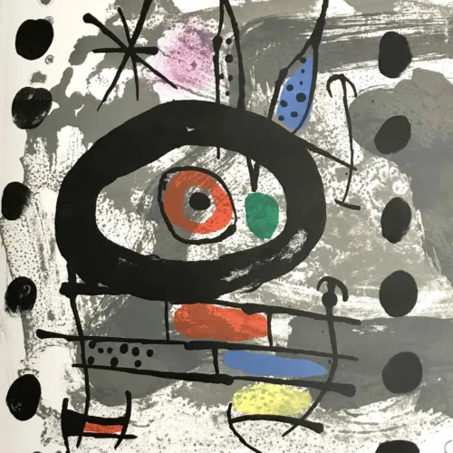 Joan Miro Original Lithograph, Oiseau solaire 1967