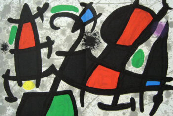 Joan Miro Lithograph "DM08186d", Derriere le miroir