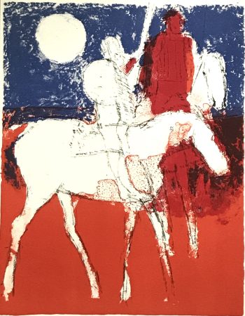 Paul Guiramand Original Lithograph 1969 Untitled V1-1