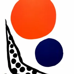 Alexander Calder Original lithograph Composition 1966