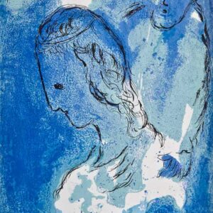 1956 Verve Chagall Original Lithograph Abraham and Sarah