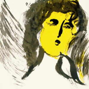 1956 Verve Chagall Original Lithograph Angel