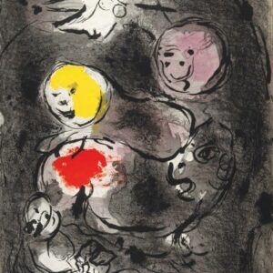 1956 Verve Chagall Original Lithograph Daniel
