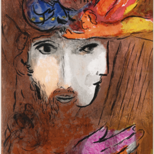 1956 Verve Chagall Original Lithograph David and Bathsheba