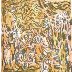 1969 André Cottavoz Original Lithograph V1-10 Mourlot