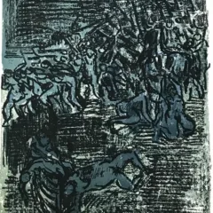 1969 André Cottavoz Original Lithograph V1-4 Mourlot