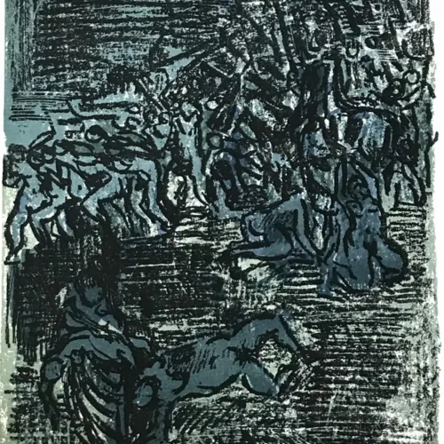 1969 André Cottavoz Original Lithograph V1-4 Mourlot