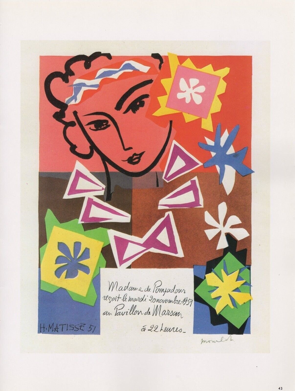 Matisse Lithograph 43 Bal de l'ecole d'arts decoratifs