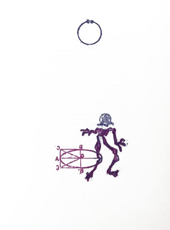 Max Ernst Original Lithograph 1970 Crazy and five o'clock tea-3
