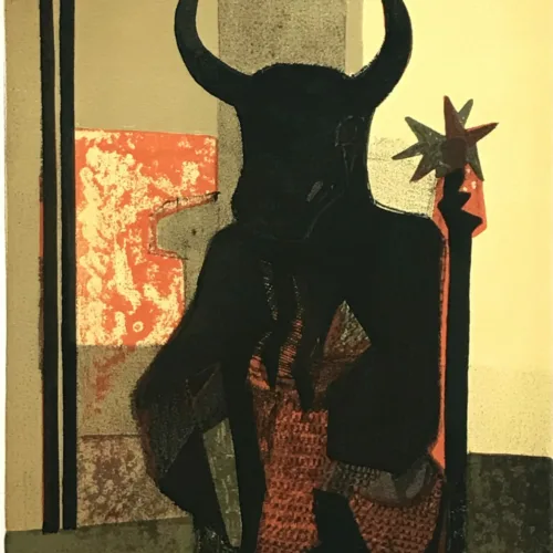1969 Andre Minaux Original Lithograph V1-4 Mourlot
