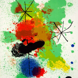 Joan Miro Original Lithograph Composition 1965 Mourlot