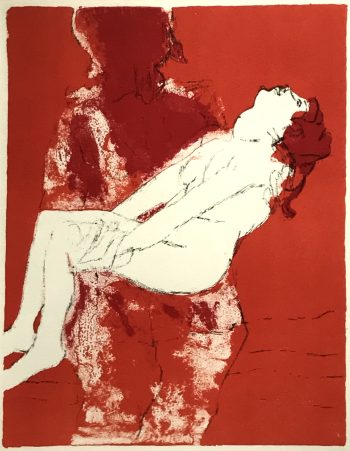 Paul Guiramand Original Lithograph 1969 Untitled V1-2