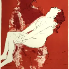 Paul Guiramand Original Lithograph 1969 Untitled V1-2