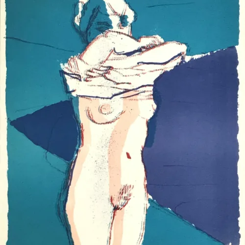 Paul Guiramand Original Lithograph 1969 Untitled V1-2
